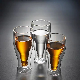 Beer Cup Clear Double Wall Insulated Pub Mug Upside Down Design Holds