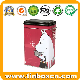 Food Grade Rectangular Coffee Tin Box with Plastic Airtight Lid
