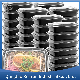  Disposable Food Container Sushi Fruit Vegetables Eco-Friendly Microwave American Style Round Airtight PP Crisper Takeaway Plastic Lunch Box