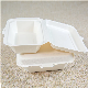  S Bio Sugarcane Fiber Clamshell Foods Airtight Food Storages Container