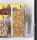 Reusable Vacuum Seal Clear Plastic Silicone Airtight Food Storage Containers