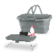  Kinggear Outdoor Multi-Function Plastic Picnic Basket Folding Picnic Basket with Table Lip Handle