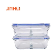  Microwavable Airtight High Borosilicate Glass Lunch Box for Food Storage Container