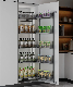  Aluminium Frame Tempered Glass Kitchen Storage Soft Close Swivel Pull out Pantry