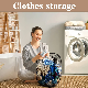  Portable Carrier Baskets Pop up with Handles for Travel Square Clothes Toy Storage Bin