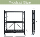  3-Shelf Storage Shelves with Wheels No Assembly Organizer Trolley