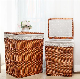  Home Cloths Foods Storage Basket Natural Color Handwoven Wicker Woven Basket