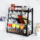  Home Kitchen 3 Layer Spices Organizer Steel Storage Shelf Storage Holders Rack