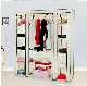  Modern Simple Wardrobe Household Fabric Folding Cloth Ward Storage Assembly King Size Reinforcement Combination Simple Wardrobe (FW-36K)