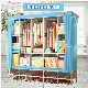  Modern Simple Wardrobe Household Fabric Folding Cloth Ward Storage Assembly King Size Reinforcement Combination Simple Wardrobe (FW-56C)