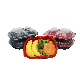  Disposable Food Container Sushi Fruit Vegetables Eco-Friendly Microwave American Style Round 3 4 5 6 Compartments Airtight PP Crisper Takeaway Plastic Lunch Box