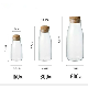  Top Quality 3 Piece Set Reusable Eco Round Storage Jar Glass Kitchen Storage Glass Bottles Jars
