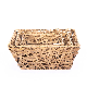  Rectangle Handmade Storage Basket Wicker Woven Decorative Fruit Basket