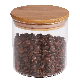  Glass Food Storage Jar with Airtight Seal Bamboo Lid Glass Container