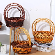  Cheap Hot Wholesale Log Large Rattan Wicker Fruit Basket Storage with Handle