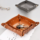  BSCI Lvmh ISO Factory Foldable Table Recycled Leather Organizer Storage Tray