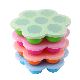  7 Holes Storage Trays Silicone Baby Food Storage Container with Lids