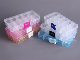  Wholesale Colorful 10 Compartments Detachable PS Plastic Flip Kit Storage Box