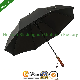  New Design Wooden Straight Handle High Quality Fiberglass Golf Umbrella for Hotels (GOL-0027FAW)