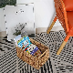  Water Hyacinth Wicker Woven Basket with Handles for Laundry/Toys/Sundries/Books/Bedding/Shoes Storage