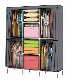 Modern Simple Wardrobe Household Fabric Folding Cloth Ward Storage Assembly King Size Reinforcement Combination Simple Wardrobe (FW-38) manufacturer