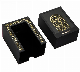  OEM Design Logo Printing Plastic Acrylic Gold Black Perfume Gift Box