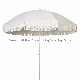  200cm Aluminum Wooden Coated Outdoor Travel Beach Umbrella with Tassels