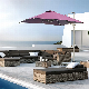  New Listing Modern Design Luxury Outdoor Furniture UV Isolation Aluminum Frame Swimming Pool Sun Beach Umbrella