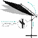  Deluxe 10FT Offset Market Hanging Cantilever Umbrella with LED Light
