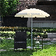  OEM Outdoor Heat Transfer Print Promotion Patio Cafe Beach Garden Umbrella, White Promotional Sun Parasol