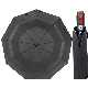  High Quality Unbreakable 9 Bones Black Double Canopy Vented Automatic Open Close Folding Umbrella