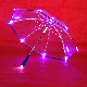  Windproof Rain Gift Custom Advertising Transparent LED Light Umbrellas 8K Glow Drop up Handheld Poe Clear LED Flash Light Handle Straight Umbrellas for Gift