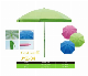  Multicolor Beach Umbrella Solid Color