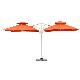  New Design Luxury Garden Shade Single Top Double Hydraulic Parasol Umbrella