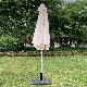  Solid Color Round Patio Tilting Umbrella for Big Outdoor Sun Garden Pool Restaurant