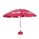  60 Inch Double Canopy Silk-Screen Printing Beach Umbrella with Custom Logo for Promotion