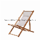Outdoor Portable Travel Chair Wooden Sling Reclining Beach Chair