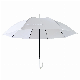  23 Inch White Fabric Polyester OEM Logo Beautiful Straight Stick Rain Umbrella