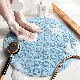  TPE Shower Mat Non Slip Bathtub Mat with Drain Holes and Big Suction Cups