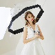  Fancy Stick Clear Poe/PVC Dome Shape Umbrella Fashionable Promotional Gift Logo Printing Transparent Umbrella Custom Design High Quality Plastic Rain Umbrella