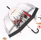  BSCI Factory OEM Promotion Advertising New Invention Wholesale Custom Designed Windproof Dome Shaped Clear Transparent Paraguas Rain Lady Umbrellas for Gift