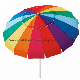 Premium Large Patio Umbrella Fiberglass Rainbow Beach Sun Umbrella