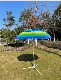 180cm Striped Wind Resistant Beach Umbrella