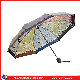  Sun-Rain Fold Umbrella Fashion Women Sinicism Style Flower Print 3fold Umbrella