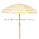  Holiday Wooden Fringe Outdoor Beach Umbrella with Tassels
