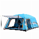 Outdoor Two-Room, One-Hall, Double-Decker Multi-Person Camping Tent