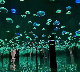  Plastic Light Guide LED Fiber Optic Light Outdoor Decoration RGB Fiber Optic Umbrella Jellyfish Light Waterproof