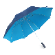  Promotional Blue Two Color Rubber Handle Aluminium Shaft Double Layers Auto Large Rain Straight Umbrella with Brand Logo