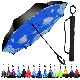  Promotion Business Gift Twin Waterproof Fabric Double Layer Inverted Inside out Umbrella with Custom Logo Different Color for Women/Men