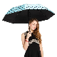  Windproof Durable Unique Design Portable Anti-UV 3 Folding Compact Sun & Rain Umbrella